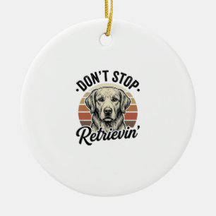 Décoration En Céramique Funny Retriever Chien Gravure Vintage Graphique Te