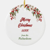 Décoration En Céramique Funny Rottweiler Définir Noël coquin (Dos)