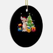 Décoration En Céramique Funny Santa Chihuahua Dog Christmas Tree Gifts Xma (Droite)