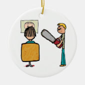 Décoration En Céramique Funny Scary Barber Sweeney Todd (Devant)