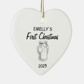 Décoration En Céramique Funny Sourdough Nom Noël, Sourdough (Droite)