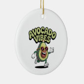 Décoration En Céramique Funny Sunglasses Avocado (Droite)