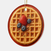 Décoration En Céramique Funny Waffle Ornament – Personalized Gift Idea (Gauche)