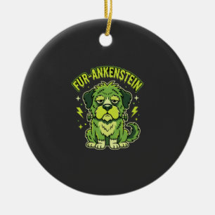 Décoration En Céramique Fur-Ankenstein Drôle de Frankenstein Chien Hallowe