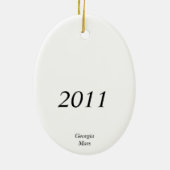 Décoration En Céramique Furet aux pieds noir (Dos)