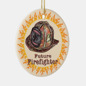 Décoration En Céramique Futur casque de pompier (Droite)