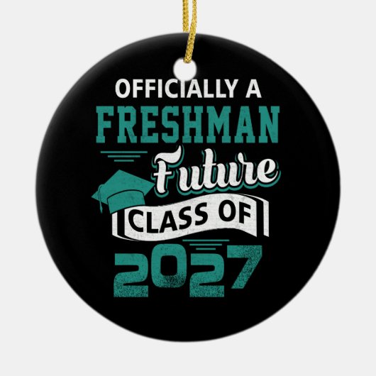 Décoration En Céramique Futur Freshman Officiel Classe 2027 Premier Jour D (Devant)