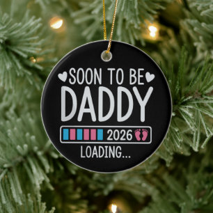 Décoration En Céramique Futur Papa 2026 Annonce de Grossesse en Cours