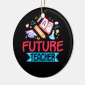 Décoration En Céramique Future Teacher Costume Job Teaching Apple (Gauche)