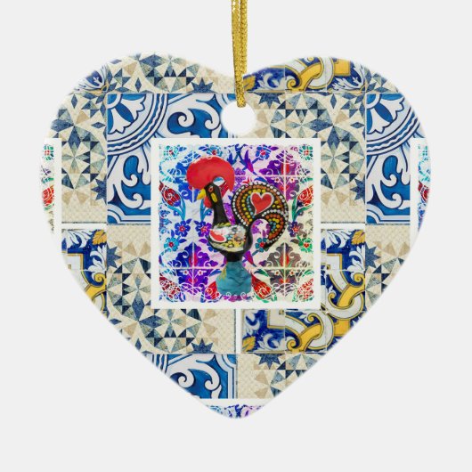 Décoration En Céramique Galo de Barcelos, Portugal (Devant)