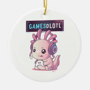 Décoration En Céramique Gamesolotl - Axolotl Gamer