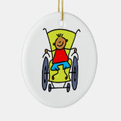 Décoration En Céramique Garçon handicapé (Droite)