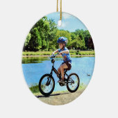 Décoration En Céramique Garçon sur son vélo (Droite)