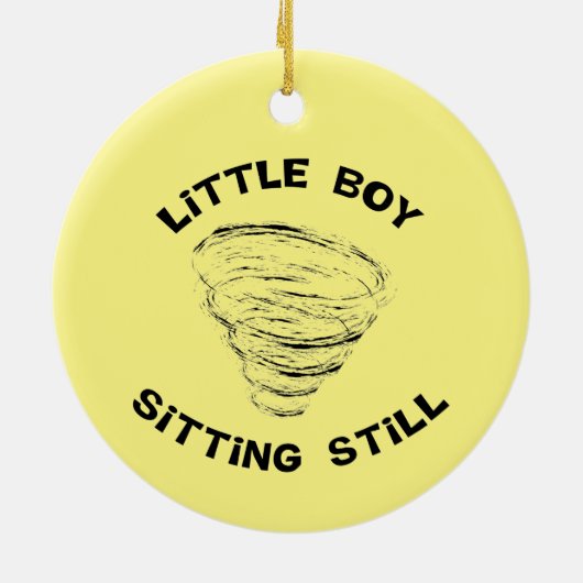 Décoration En Céramique Garçon Tornado (Dos)