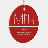 Décoration En Céramique Garder Red MHP diplôme Graduation (Droite)