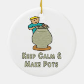 Décoration En Céramique Gardez la poterie calme (Dos)