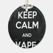 Décoration En Céramique Gardez le calme et le Vape dessus (Gauche)