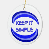 Décoration En Céramique Gardez-le simple Citation de Slogan Récupération e (Gauche)