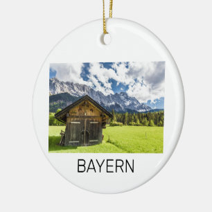 Décoration En Céramique Garmisch Partenkirchen Bavaria Alpes Panorama