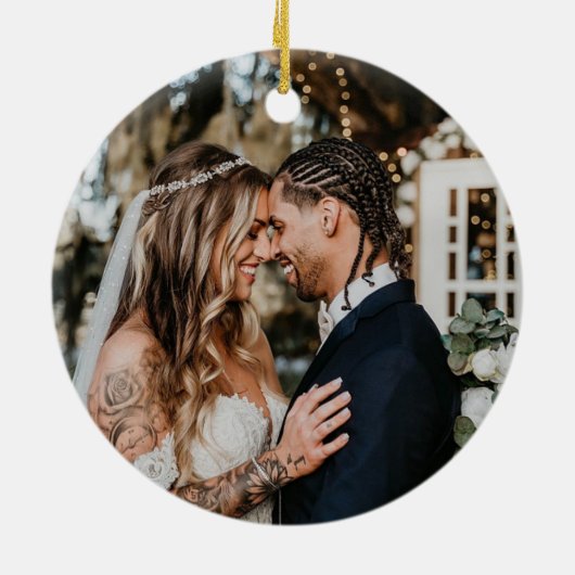 Décoration En Céramique Gâteau mariage (Dos)