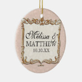 Décoration En Céramique Gatsby Art Déco Nouveau dentelle Faux Gold Tulip (Droite)