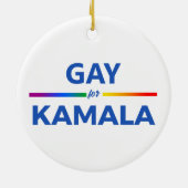 Décoration En Céramique Gay pour Kamala Harris (Dos)
