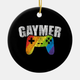 Décoration En Céramique Gaymer Rainbow Drapeau Jeu Lesbienne Gay Bisexual