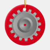 Décoration En Céramique Gear gris (Devant)
