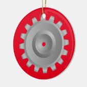 Décoration En Céramique Gear gris (Gauche)