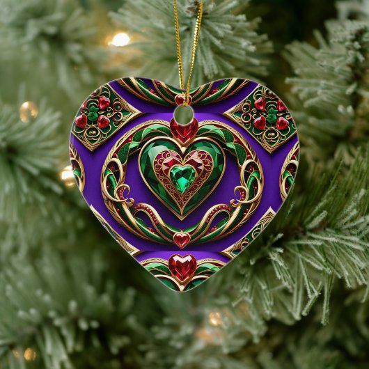 Décoration En Céramique Gemstone Coeur et serpents Aimer Vénus (Arbre)