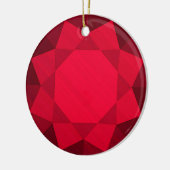 Décoration En Céramique Gemstone Garnet / Graphique de bijoux (Gauche)