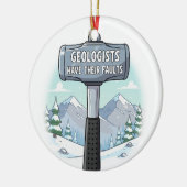 Décoration En Céramique Géologue drôle (Gauche)