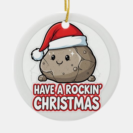 Décoration En Céramique Géologue drôle (Devant)