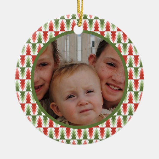 Décoration En Céramique Geometric Christmas Tree Grove (Devant)