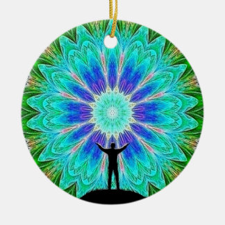 Décoration En Céramique Géométrie colorée Lightworker Motif Mandala