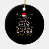 Décoration En Céramique Géométrie Math Science Enseignant Noël (Devant)