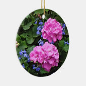 Décoration En Céramique Geraniums et Periwinkle (Droite)