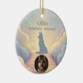 Décoration En Céramique German Shepherd Rainbow Bridge Ornament (Droite)