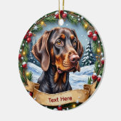 Décoration En Céramique German Shorthaired Pointer Christmas Ornament (Gauche)