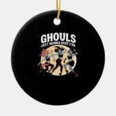 Décoration En Céramique Ghouls veut juste s'amuser automne & basique (Devant)