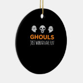Décoration En Céramique Ghouls veut juste s'amuser Automne esthétique (Droite)