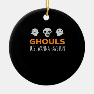 Décoration En Céramique Ghouls veut juste s'amuser Automne esthétique