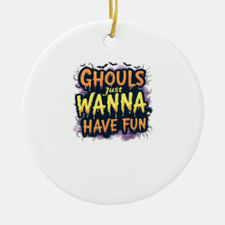 Décoration En Céramique Ghouls veut juste s'amuser - Halloween design