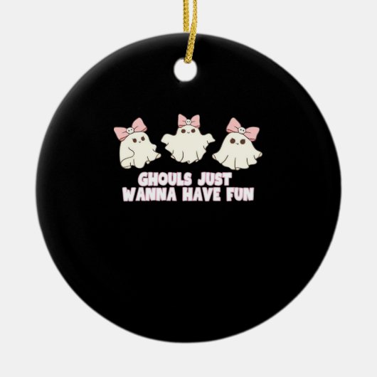 Décoration En Céramique Ghouls veut juste s'amuser surdimensionné (Devant)