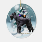 Décoration En Céramique Giant Schnauzer Cadeaux de Noël (Gauche)