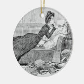 Décoration En Céramique Gibson Girl Reading (Gauche)