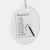 DÉCORATION EN CÉRAMIQUE GIN LOVERS SHOPPING LIST (Droite)