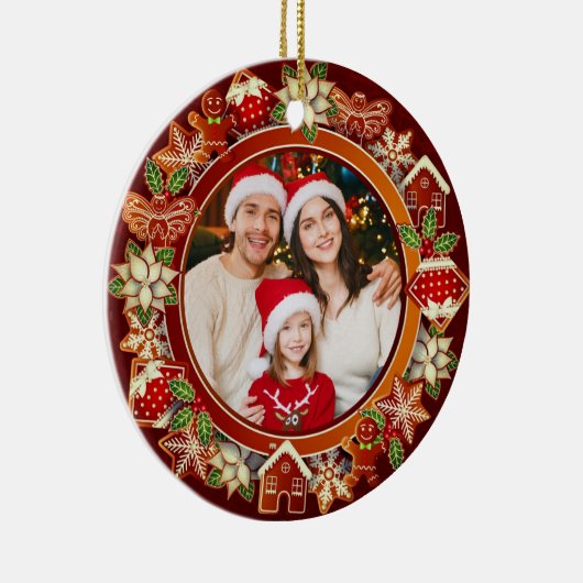 Décoration En Céramique & Gingerbread Christmas I Custom Holiday Keepsake (Droite)