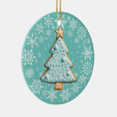 Décoration En Céramique Gingerbread Cookie, Arbre de Noël blanc (Droite)