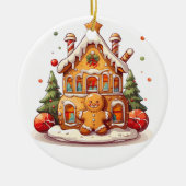 Décoration En Céramique Gingerbread house (Devant)
